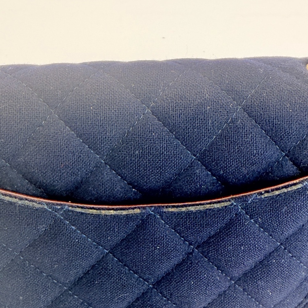 CHANEL Navy Quilted Paris Hamburg Charm Mini Flap Nautical - Picture 4 of 16